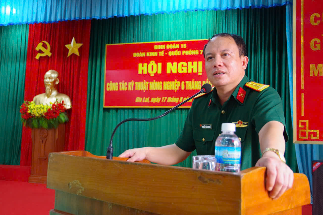 Đoàn Kinh tế - Quốc phòng 717 tổ chức Hội nghị công tác kỹ thuật nông nghiệp 6 tháng đầu năm 2026