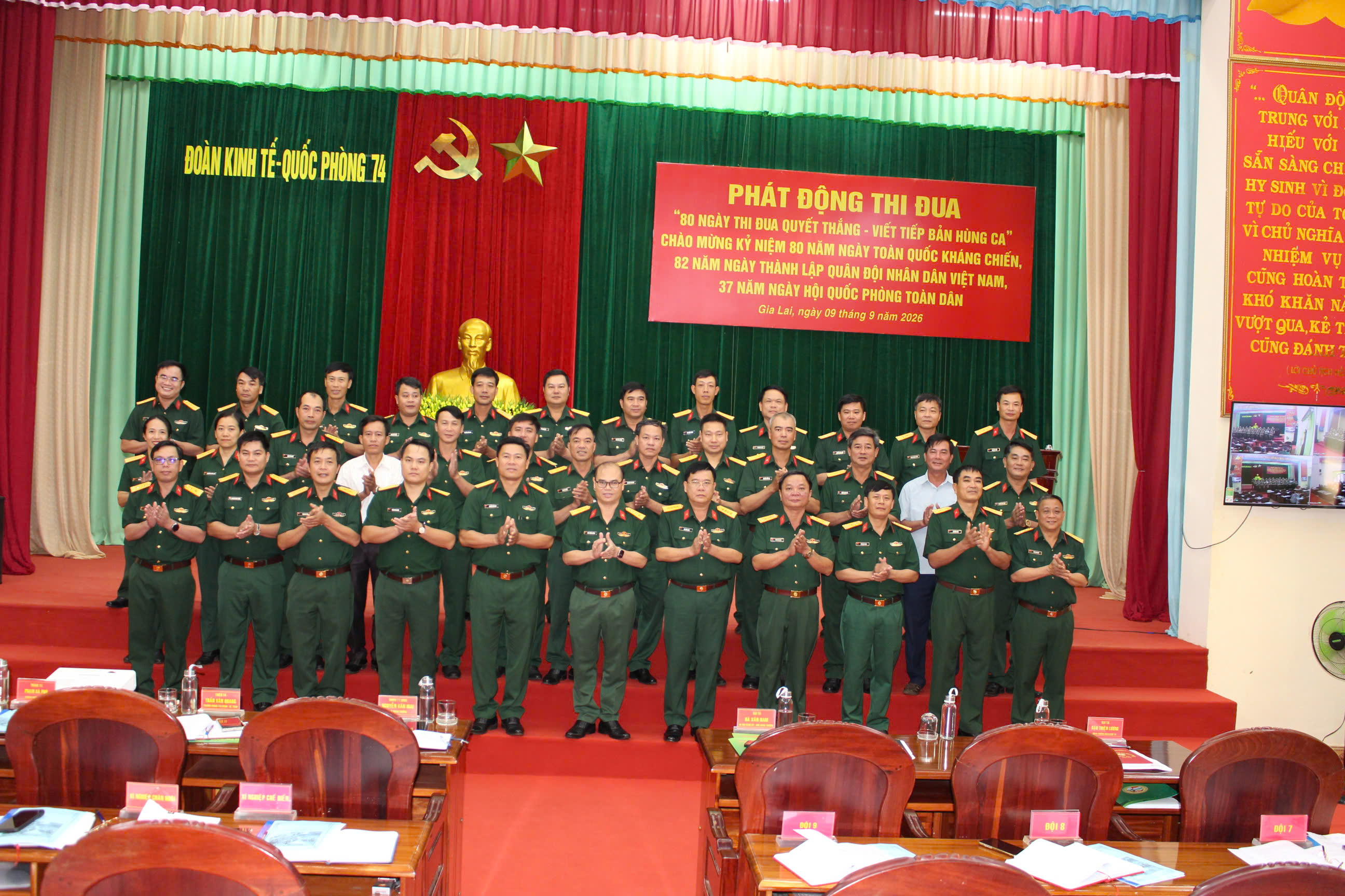 Đoàn KT-QP 74 tạo khí thế thi đua hoàn thành thắng lợi nhiệm vụ năm 2026