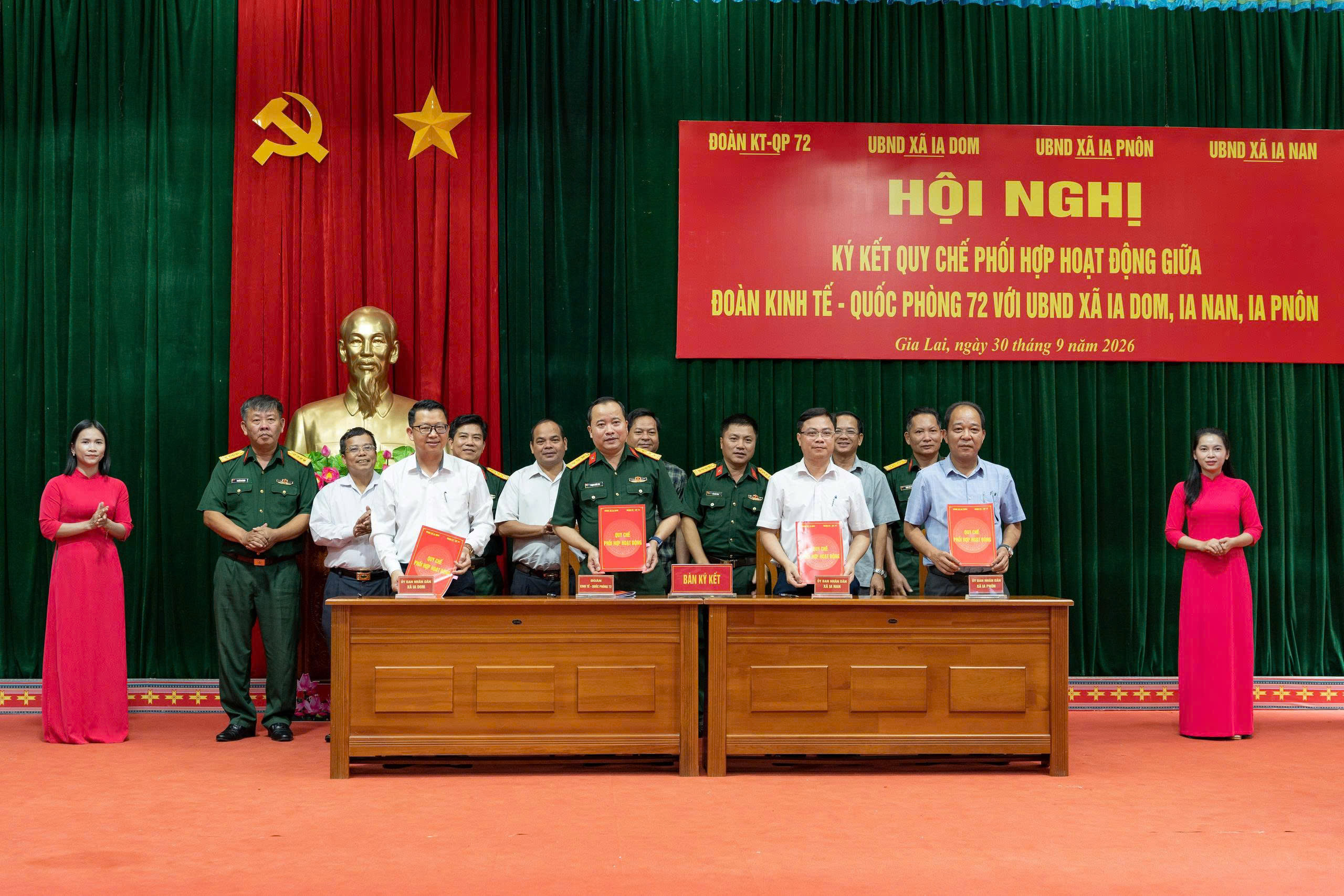 Đoàn KT-QP 72 và các xã biên giới Gia Lai cụ thể hóa trách nhiệm phối hợp bằng những phần việc thiết thực
