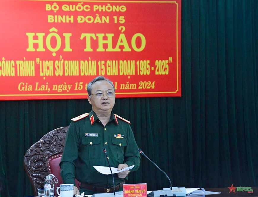 Sách “Lịch sử Binh đoàn 15 giai đoạn 1985-2025” được biên soạn công phu, khoa học