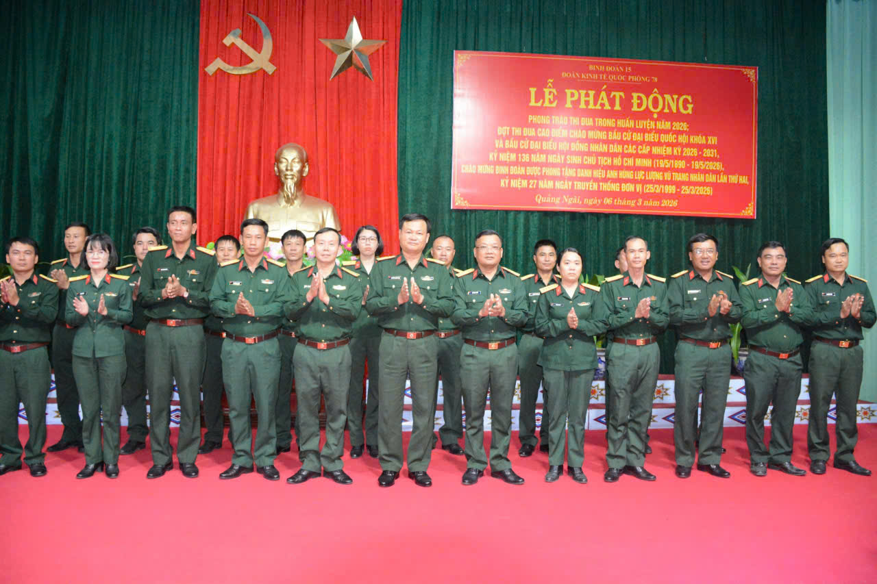 Đoàn Kinh tế - Quốc phòng 78 (Binh đoàn 15) quán triệt Nghị quyết Đại hội XIV của Đảng và phát động phong trào thi đua năm 2026